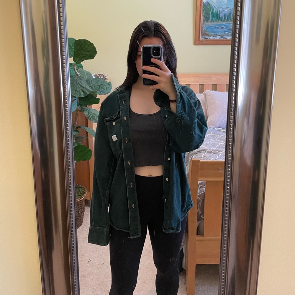Vintage Claudio Agnelli Green Denim Jacket
